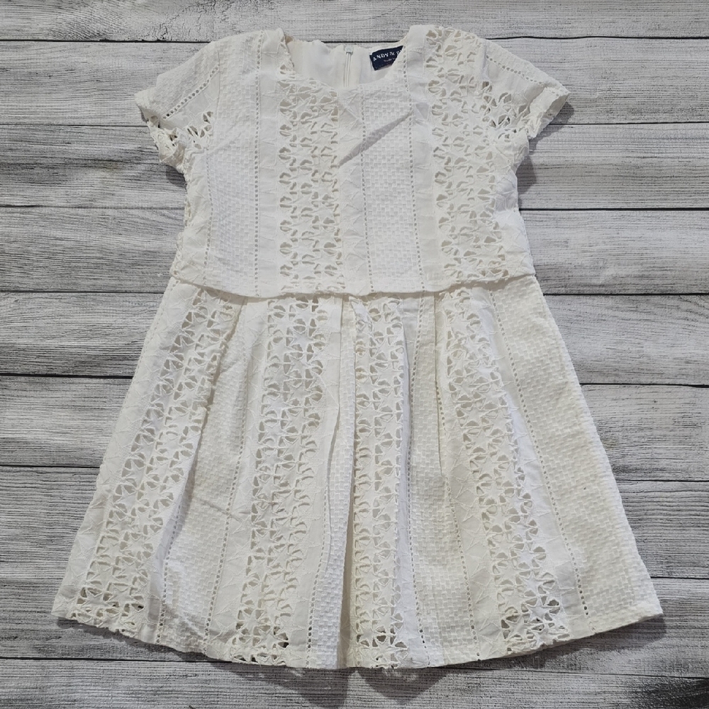 Andy & Evan Ivory Lace Formal Dress